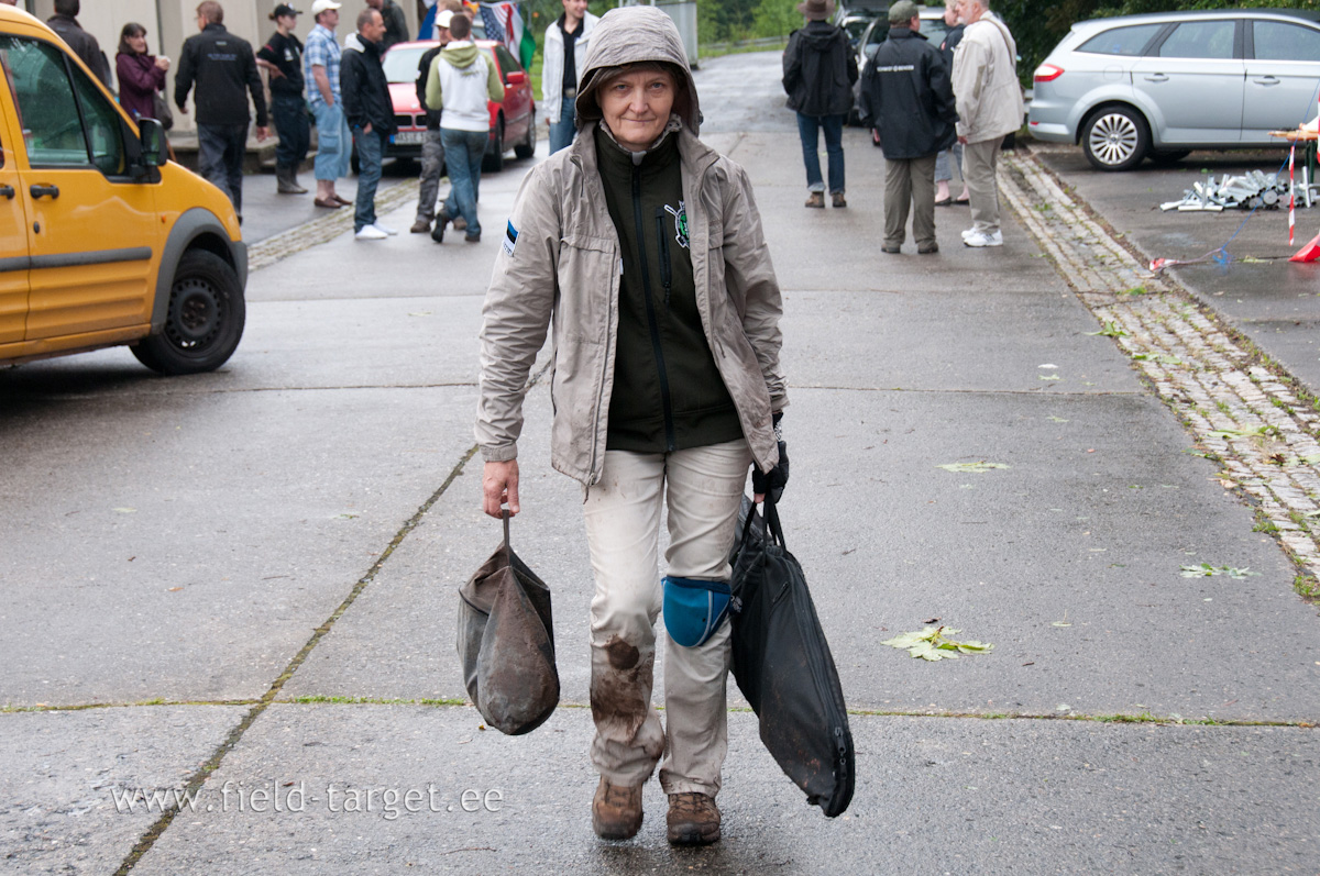 Wet, wet and very dirty, but pleased!